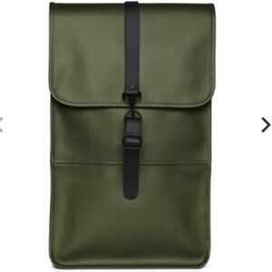 NWT RAINS Evergreen WATERPROOF Backpack W/ Laptop Sleeve